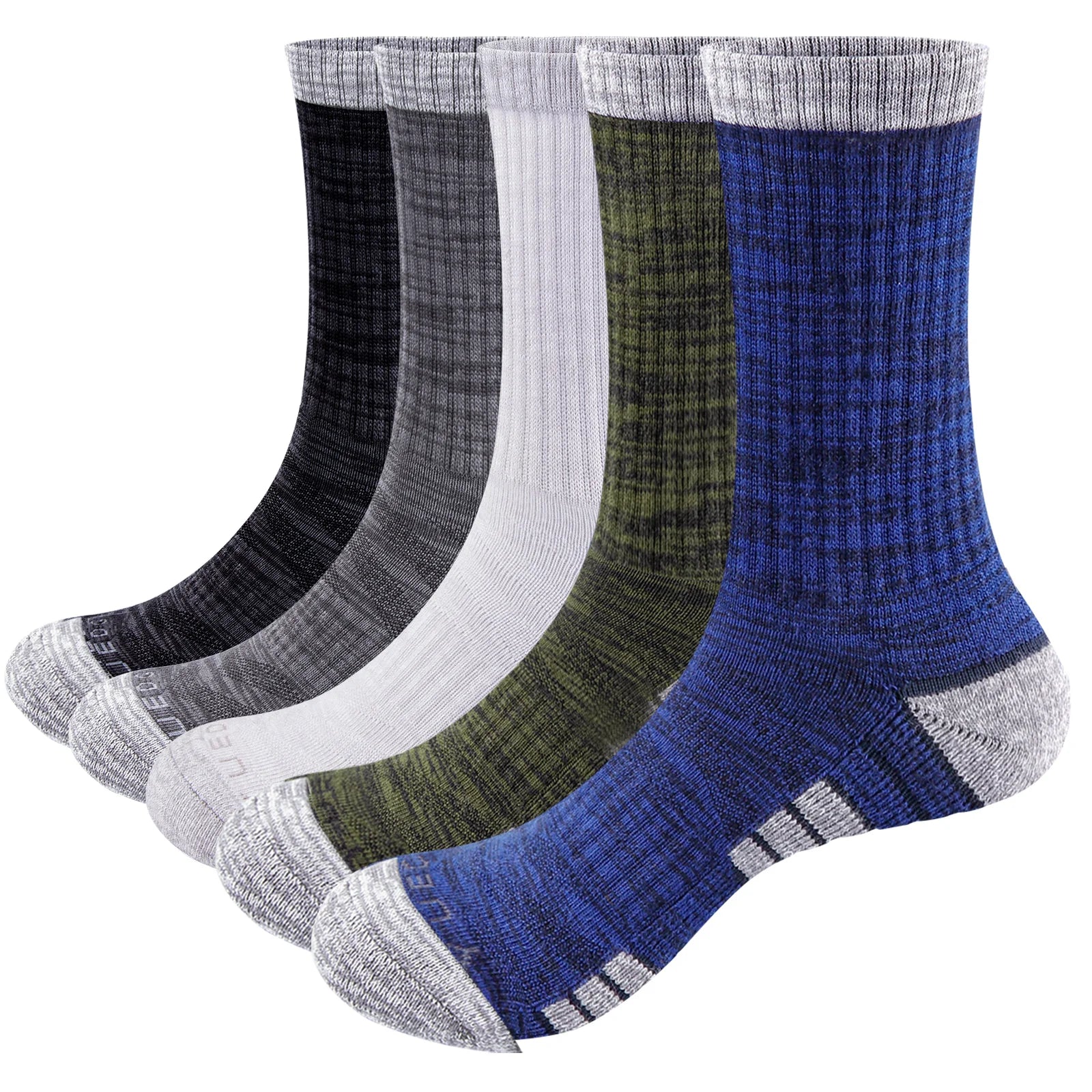 Chaussette chaussure de sécurité - Chaussettes respirantes et confortables - 5 Paires Multicolore / L(Hommes 37-41 EU)