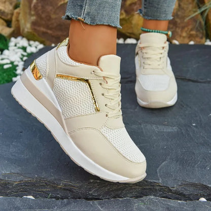 Basket orthopédique femme - Sneakers légères à semelle épaisse et