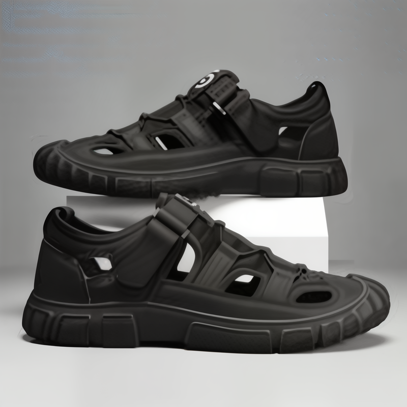 Sandale homme confortable - 41 / Black