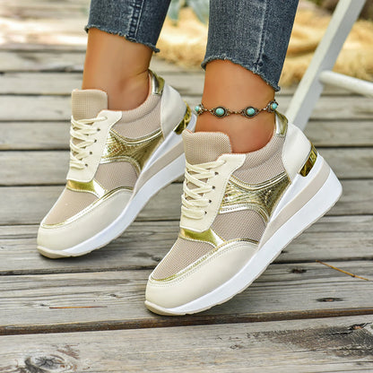 Basket orthopédique femme - Sneakers légères à lacets pour la marche