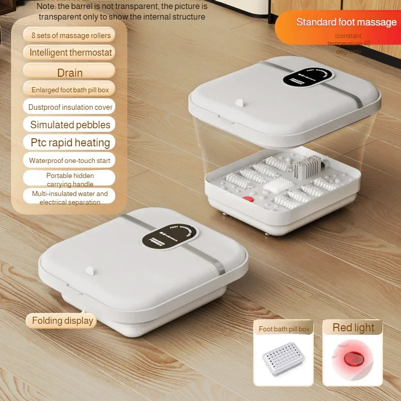 Bain de pied - Bassin pliable électrique avec massage et chauffage