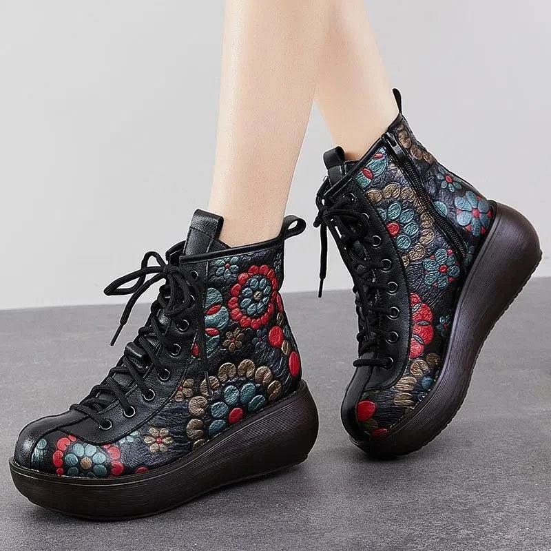 Bottes À Lacets Élégantes Et Tendance Pour Filles, Bottes