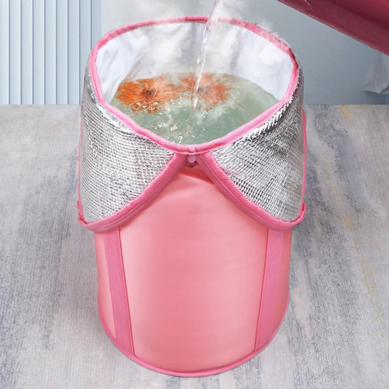 Bain de pied - Bassin portable avec fonction d'isolation pliable