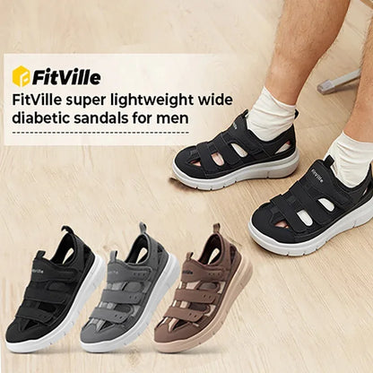 Sandales Orthopédiques Homme – Édition Active | Maintien parfait - Gris / 50