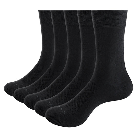 Chaussette chaussure de sécurité - Chaussettes en coton respirantes pour homme - 5 Pairs Black / Xl 38-46