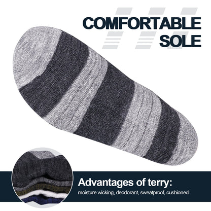 Chaussette chaussure de sécurité - Chaussettes respirantes et confortables - 5 Paires Noir / XL(Hommes 41-44 EU)