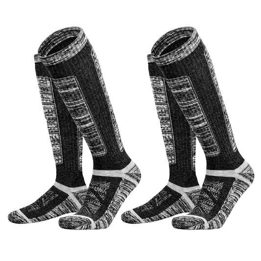 Chaussette chaussure de sécurité - Chaussettes en laine mérino - Noir Gris / XL(41-45 EU)