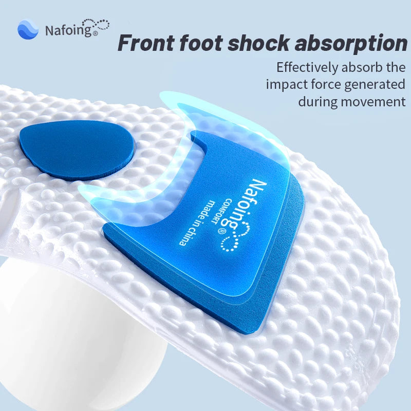 Semelles orthopédiques absorbant les chocs et respirantes