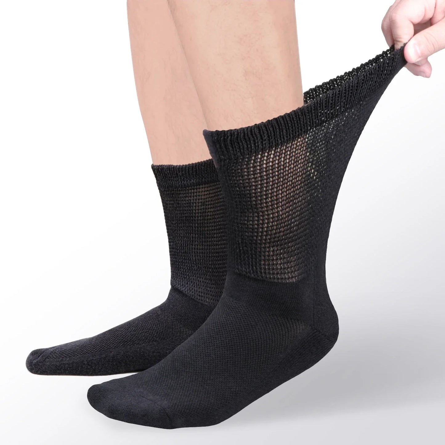 Chaussette chaussure de sécurité - Confort en bambou pour un usage - 5 Paires Noir / L( 37-41 eu)