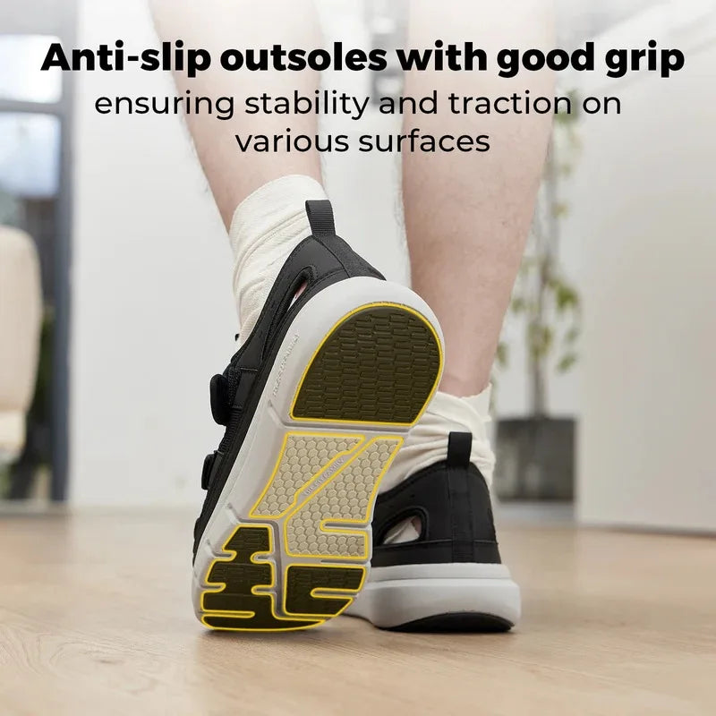 Sandales Orthopédiques Homme – Édition Active | Maintien parfait - Noir / 49