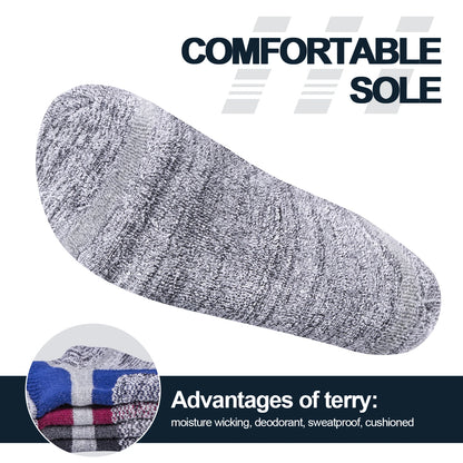 Chaussette chaussure de sécurité - Chaussettes confortables - 5 Paires Noir / XL(41-44 EU)