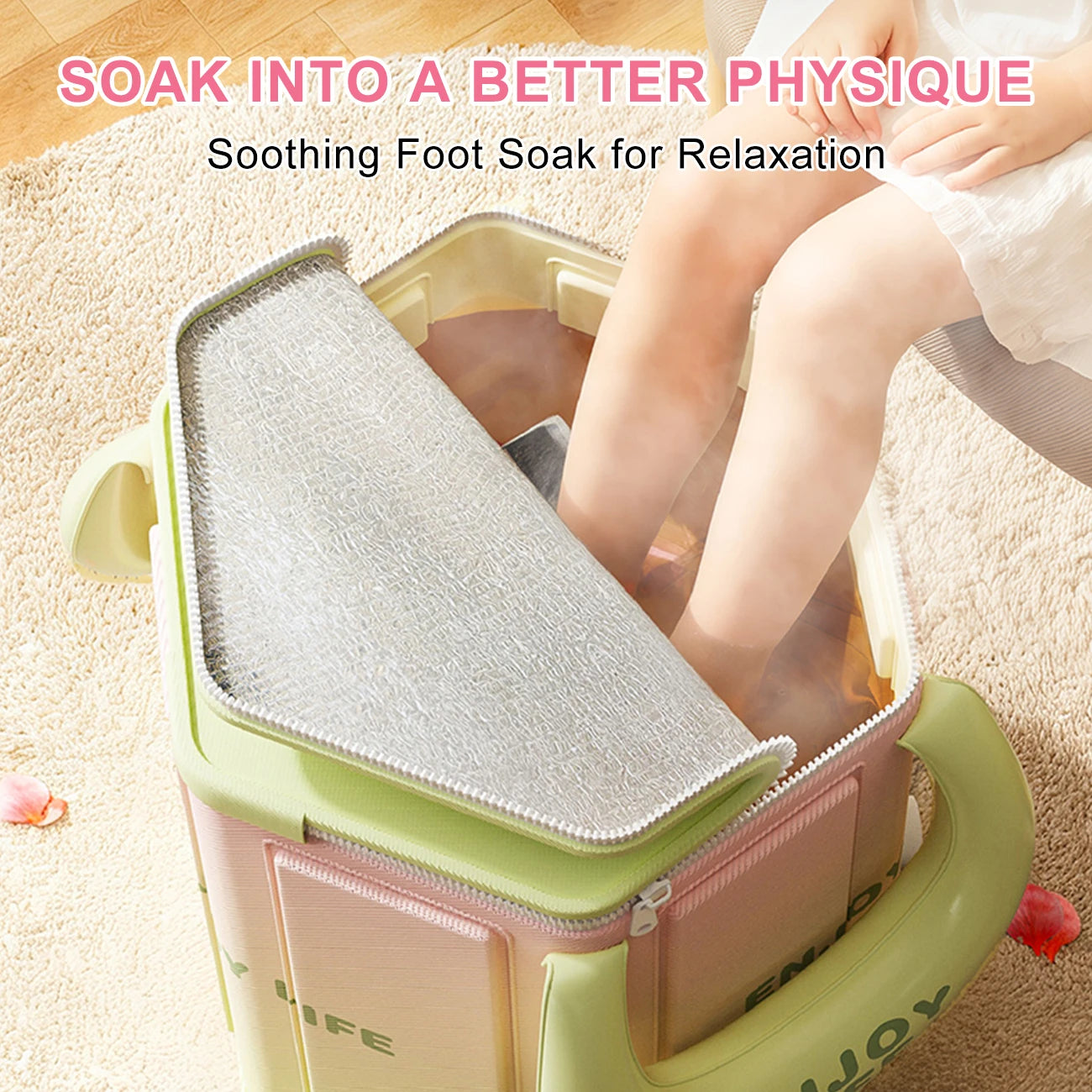 Bain de pied - Bassin pliable portable pour pédicure à domicile