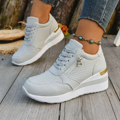 Basket orthopédique femme - Sneakers légères à semelle épaisse et