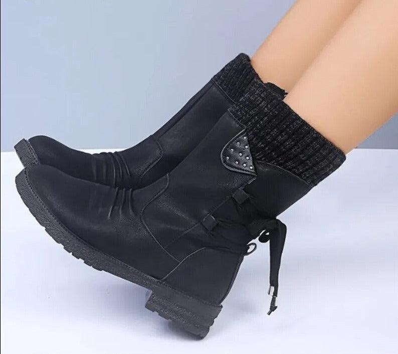 Bottes daim Femme magnifique - Chaussures