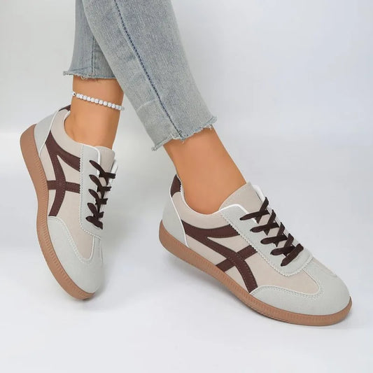 Basket orthopédique femme - Sneakers blanches confortables pour la saison