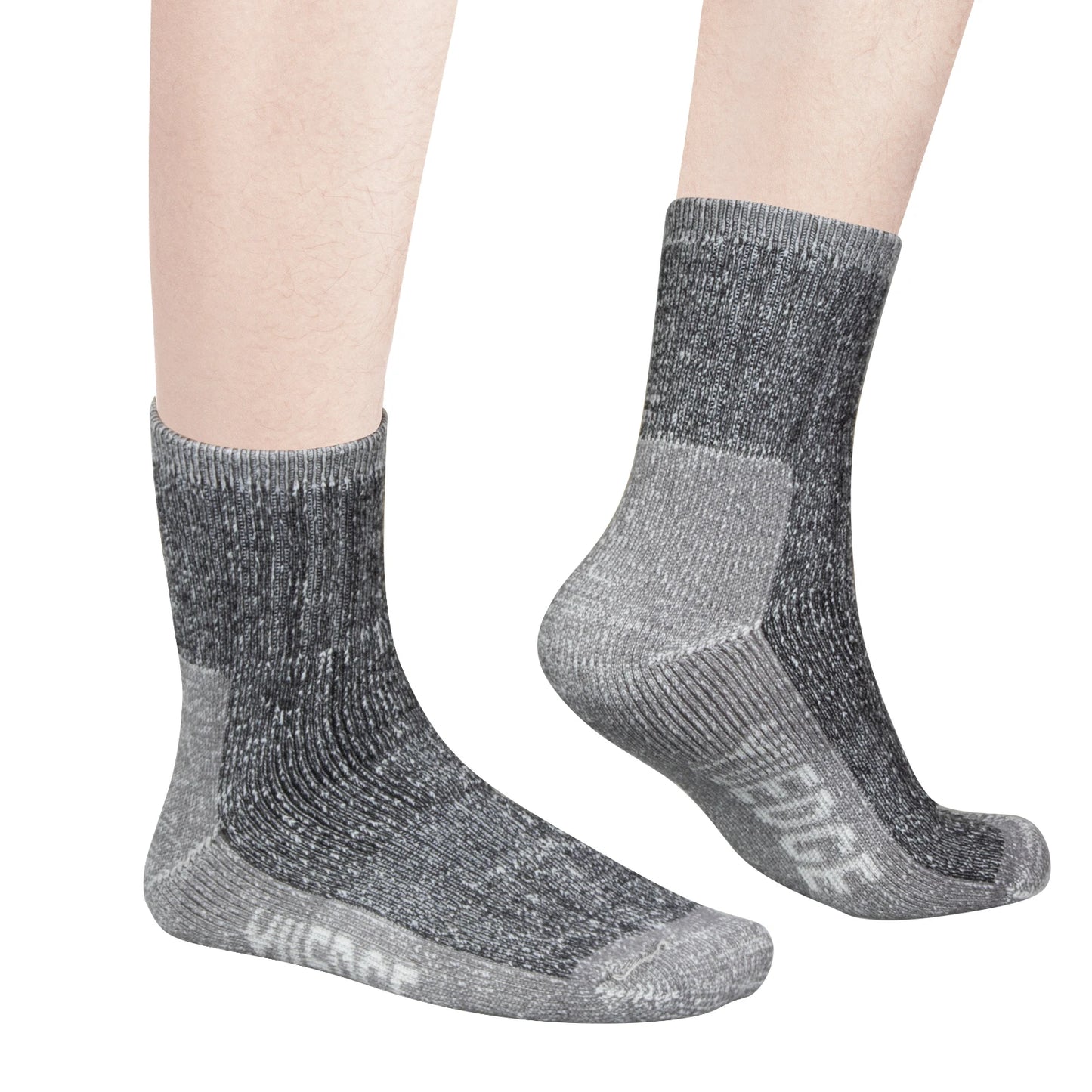 Chaussette chaussure de sécurité - Chaussettes en laine mérinos - Noir / L(Hommes 37-41 EU)