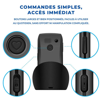 Téléphone Portable Senior Simplifié - SOS et Touches XXL - Image 7