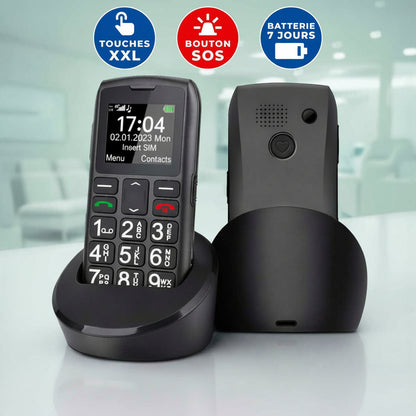 Téléphone Portable Senior Simplifié - SOS et Touches XXL - Default Title