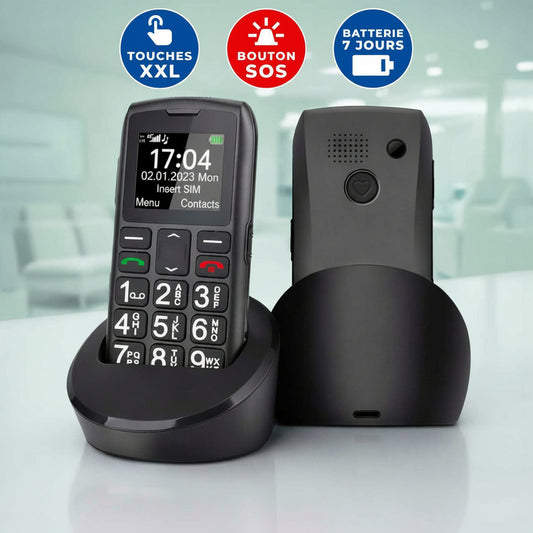 Téléphone Portable Senior Simplifié - SOS et Touches XXL - Default Title