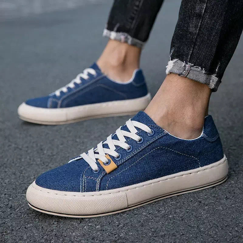 Basket homme bleu