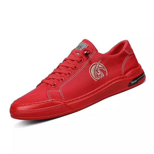 Basket homme rouge