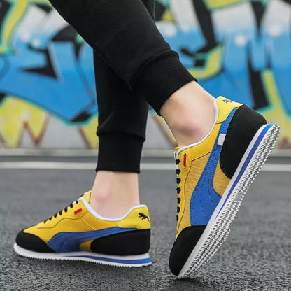 Basket jaune homme