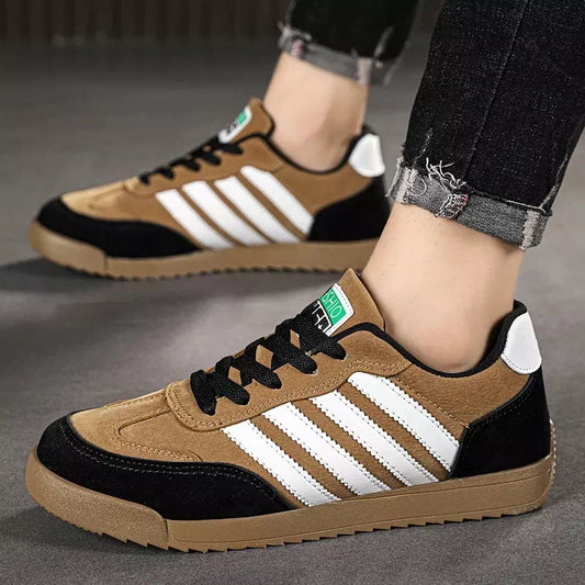 Basket marron homme