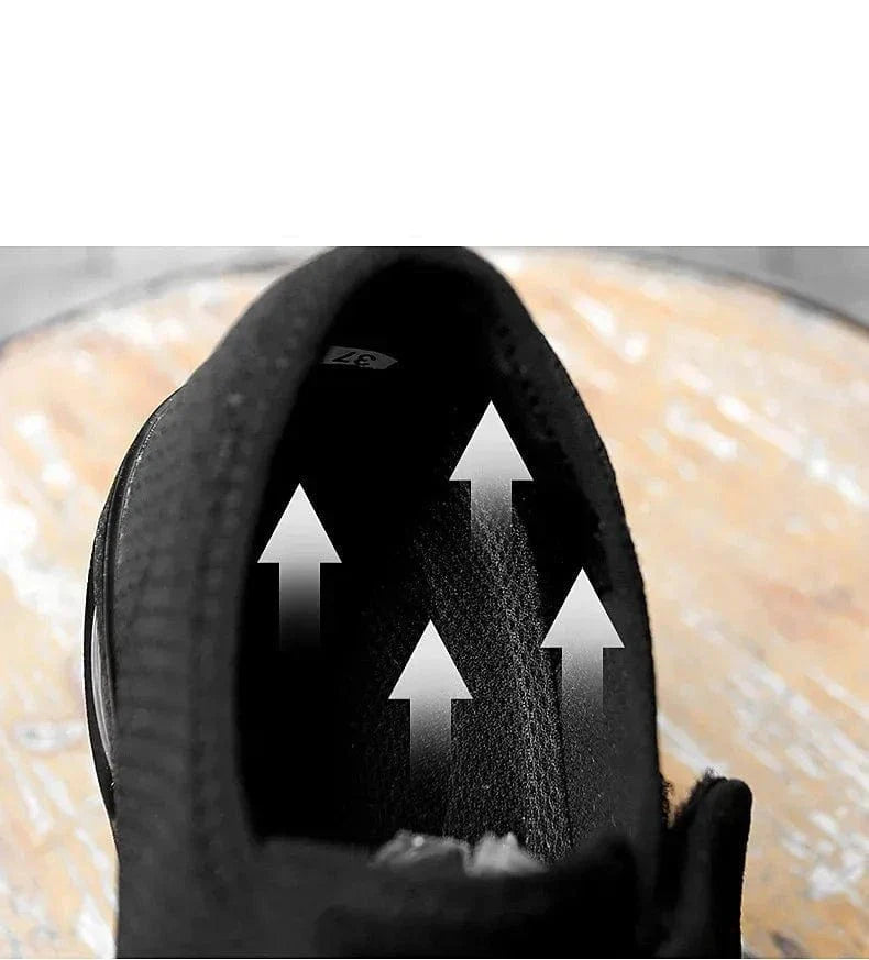 Basket Orthopédique À Scratch Pour La Marche À Pied - Noir / 35