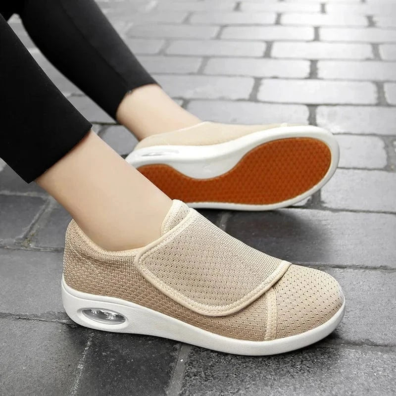 Basket Orthopédique À Scratch Pour La Marche À Pied - Noir / 39