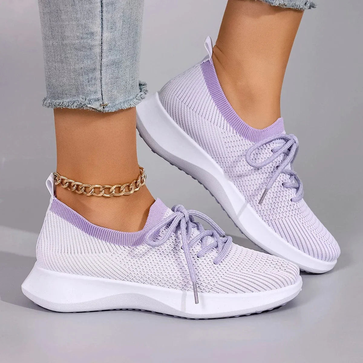 Basket Orthopédique Femme Avec Lacets Conception Antidérapante - 39