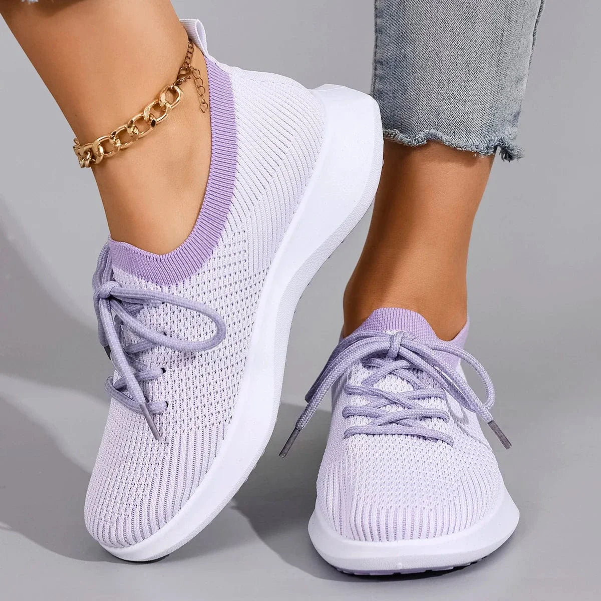 Basket Orthopédique Femme Avec Lacets Conception Antidérapante - 37