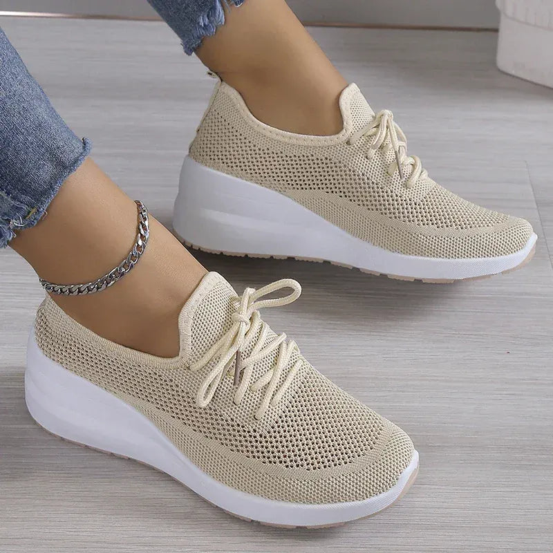 Basket Orthopédique Femme Confortable Et Respirante - Beige / 35