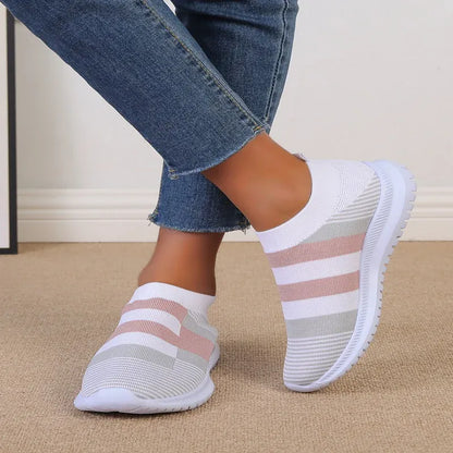 Basket Orthopédique Homme et Femme au Design Géométrique - Bleu / 40