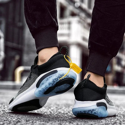 Basket Orthopédique Homme Et Femme Décontractée En Maille - Noir et bleu / 38