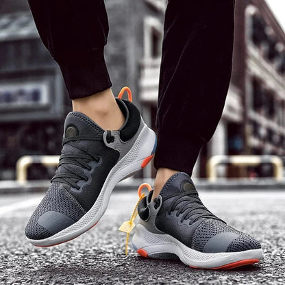 Basket Orthopédique Homme Et Femme Décontractée En Maille - Noir et bleu / 42