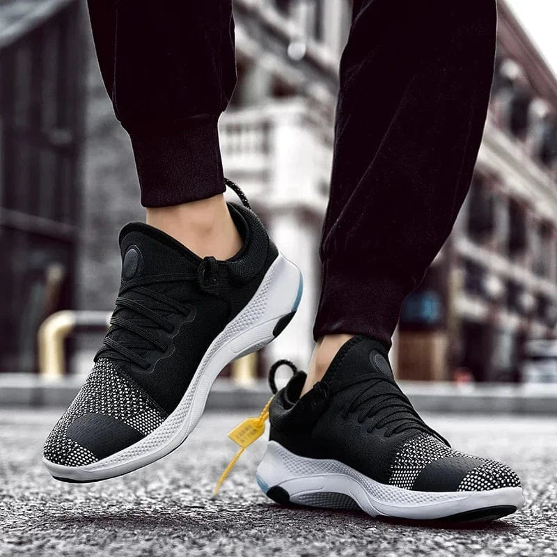 Basket Orthopédique Homme Et Femme Décontractée En Maille - Noir et bleu / 37