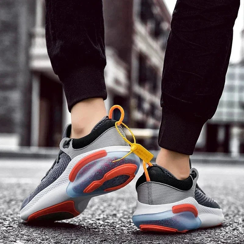 Basket Orthopédique Homme Et Femme Décontractée En Maille - Noir et bleu / 43