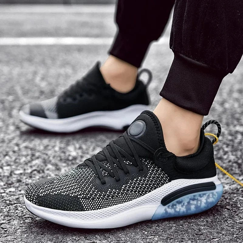 Basket Orthopédique Homme Et Femme Décontractée En Maille - Noir et bleu / 46