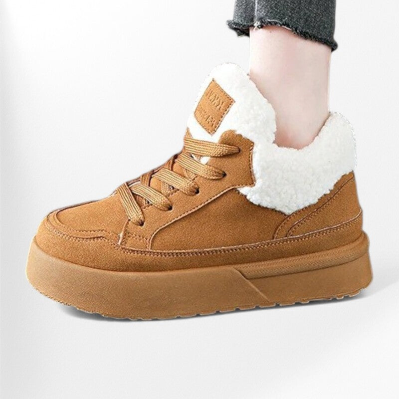 Baskets en moumoute pour femme - 35 / Chocolate
