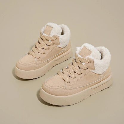 Baskets en moumoute pour femme - 35 / Wheat