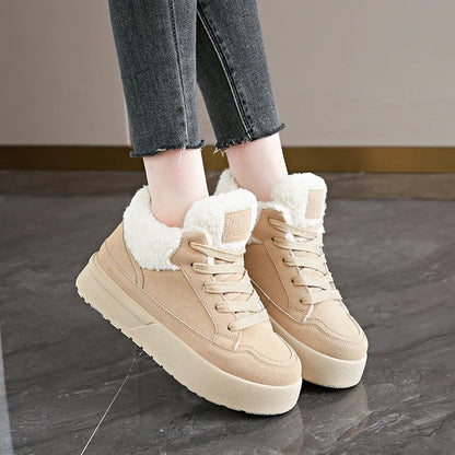 Baskets en moumoute pour femme - 37 / Chocolate