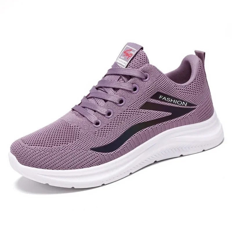 Baskets légères pour femme adaptées aux pieds larges - 36 / Purple