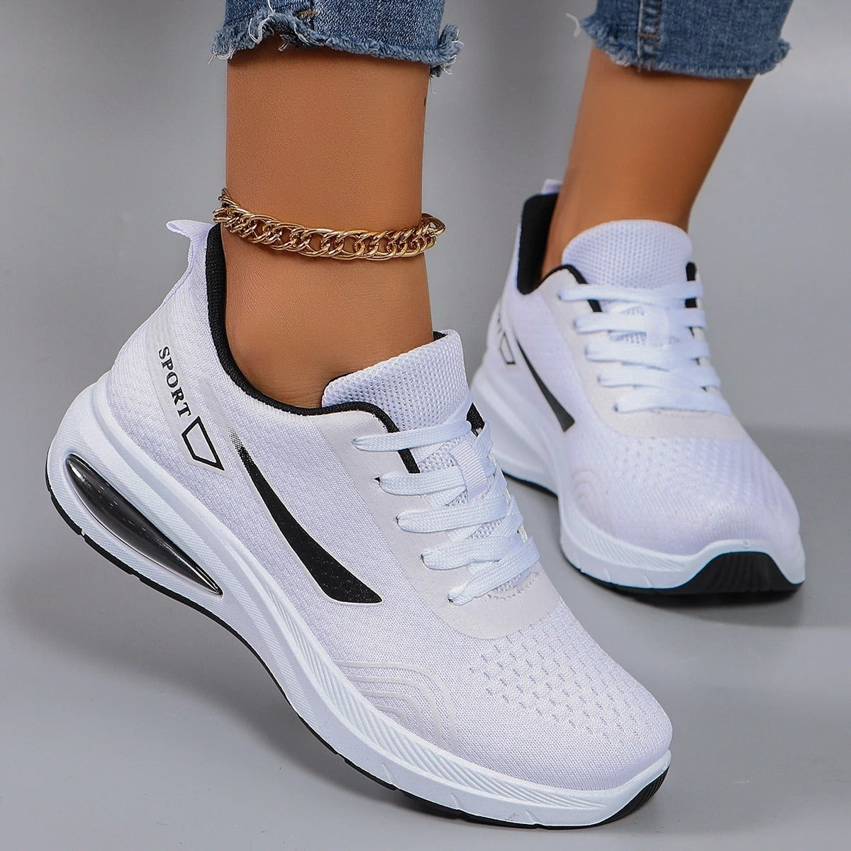 Basket marche rapide femme - 38 / Noir