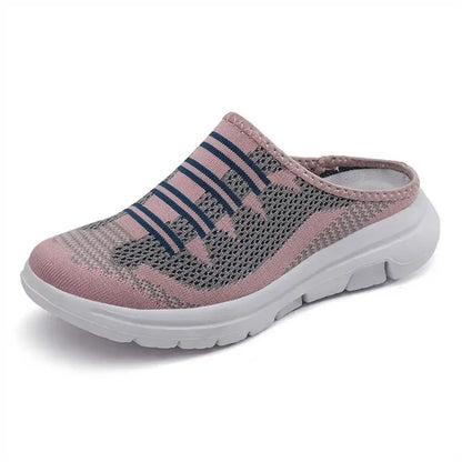 Basket ouverte derrière femme - 35 / Rose