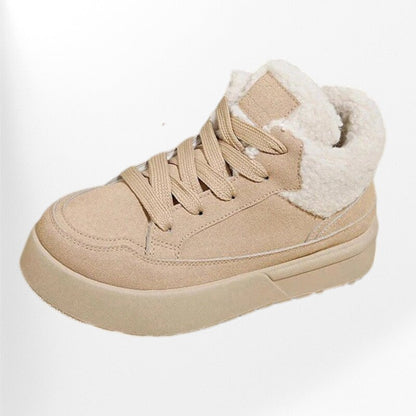 Baskets en moumoute pour femme - 37 / Wheat