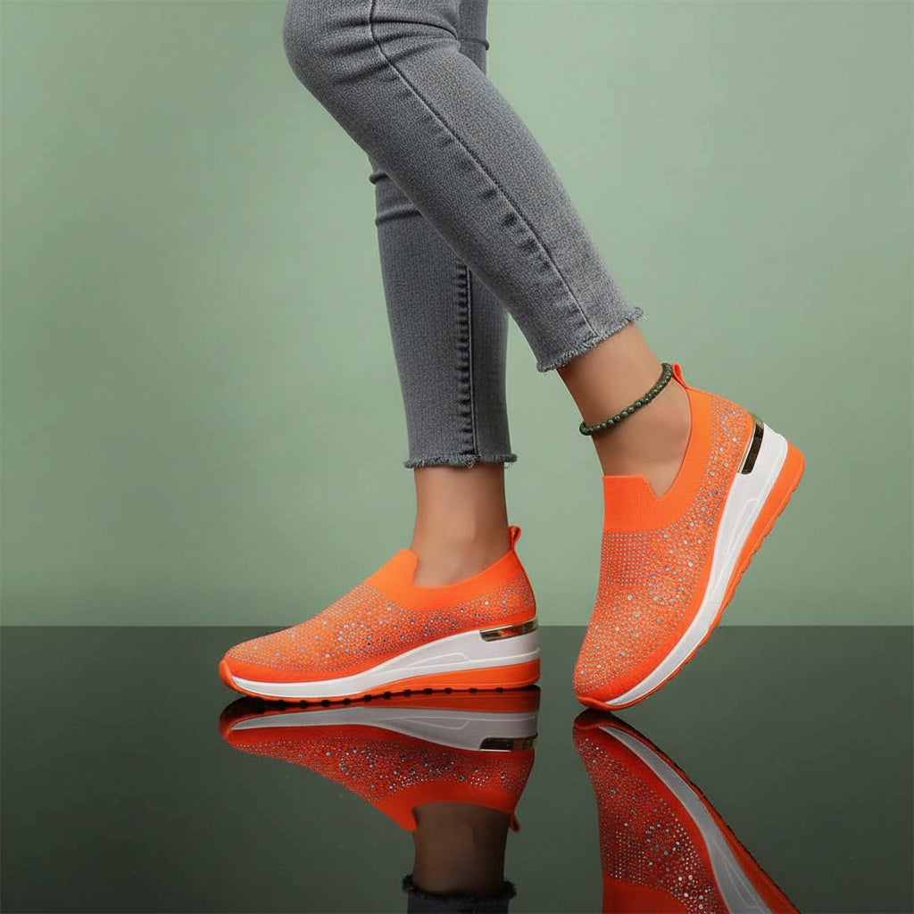 Basket orange fluo femme - 37 / Orange