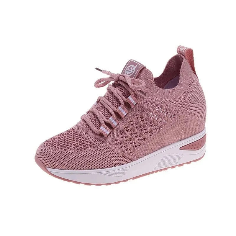 Baskets Orthopédique à Plateforme pour Femme - Rose / 35