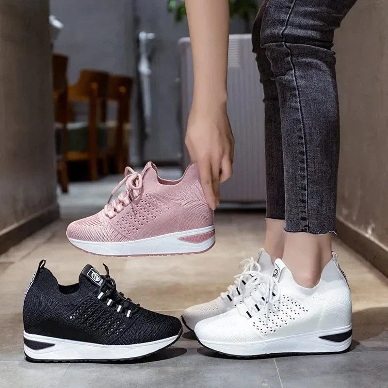 Baskets Orthopédique à Plateforme pour Femme - Noir / 37