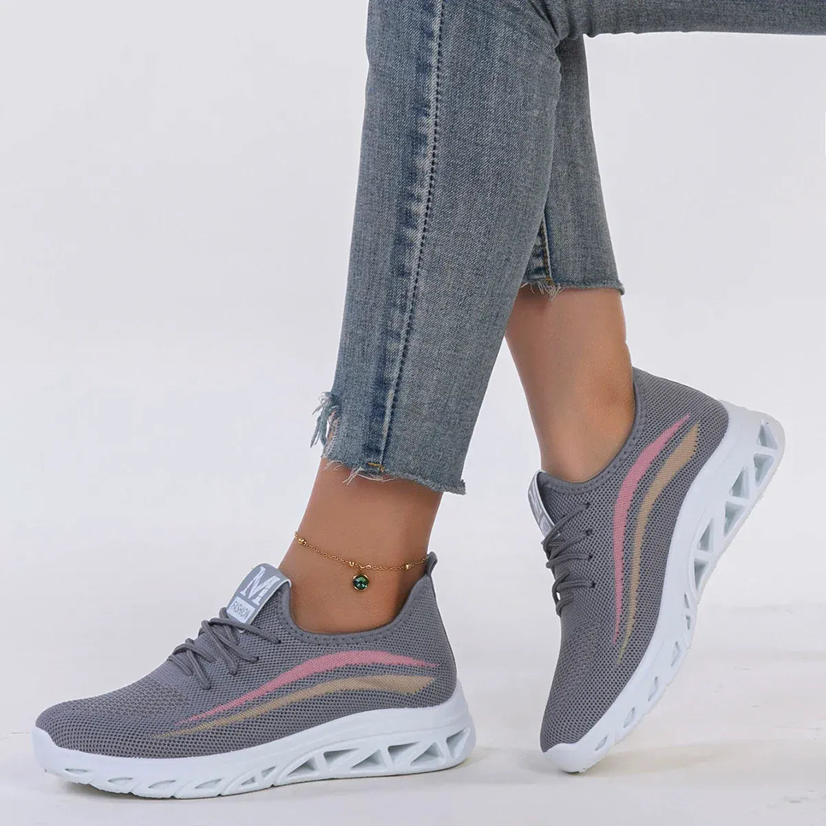 Baskets Orthopédiques à Maille Respirante pour Femme - 37