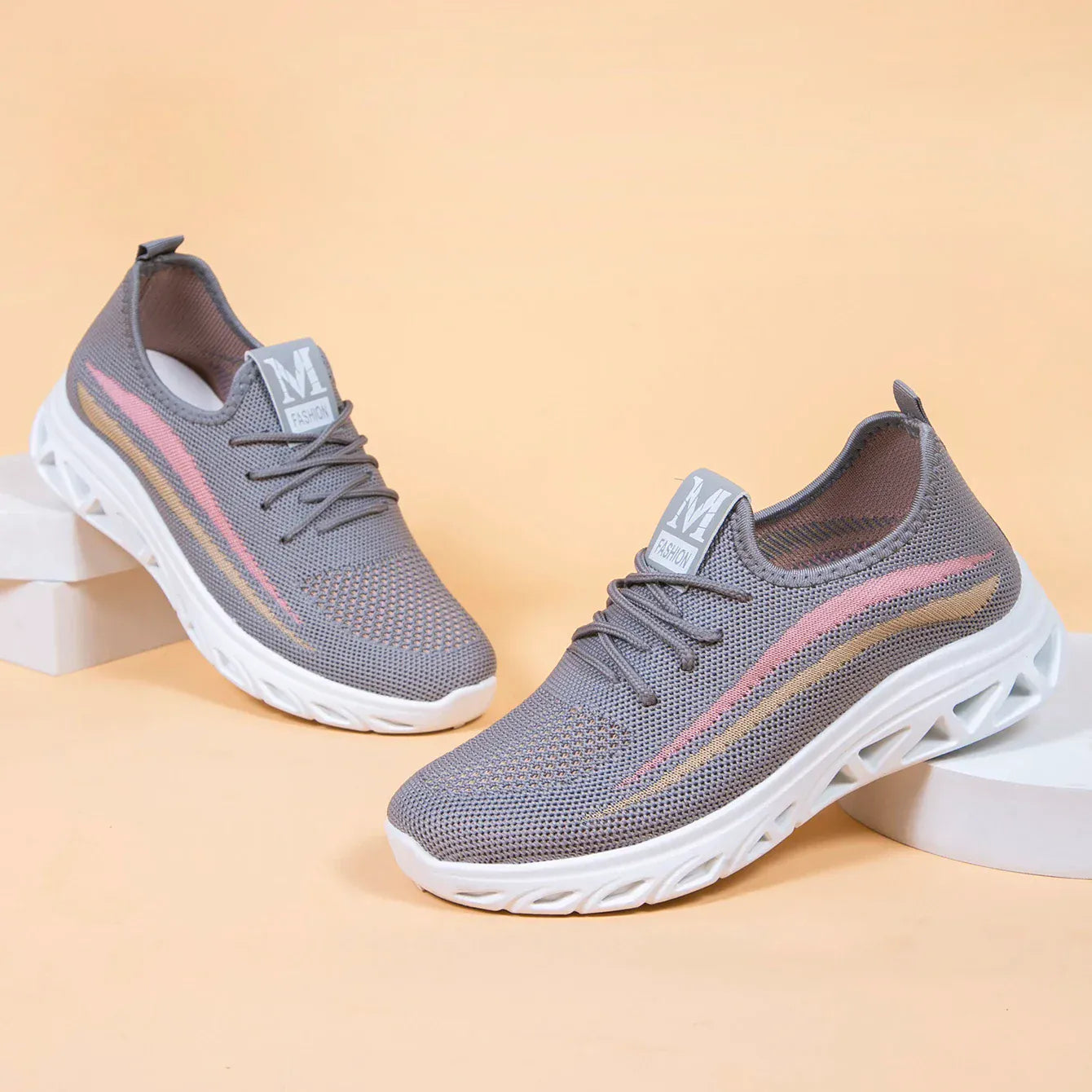 Baskets Orthopédiques à Maille Respirante pour Femme - 38